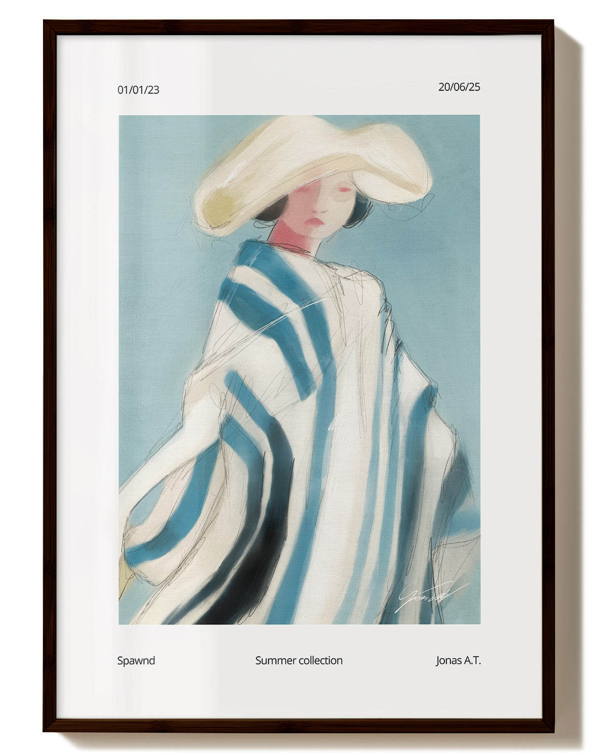 Summer Poster – FineArt Wandbild, moderne Kunst & Fine Art Print von Spawnd, handgefertigt & Made in Germany
