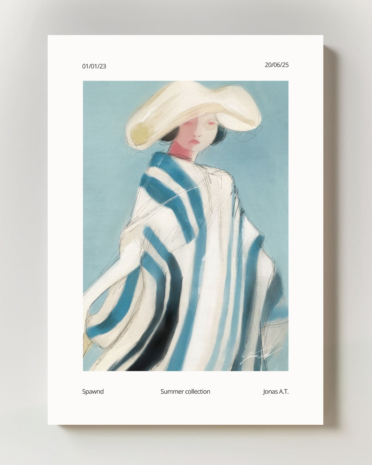 Summer Poster – FineArt Wandbild, moderne Kunst & Fine Art Print von Spawnd, handgefertigt & Made in Germany