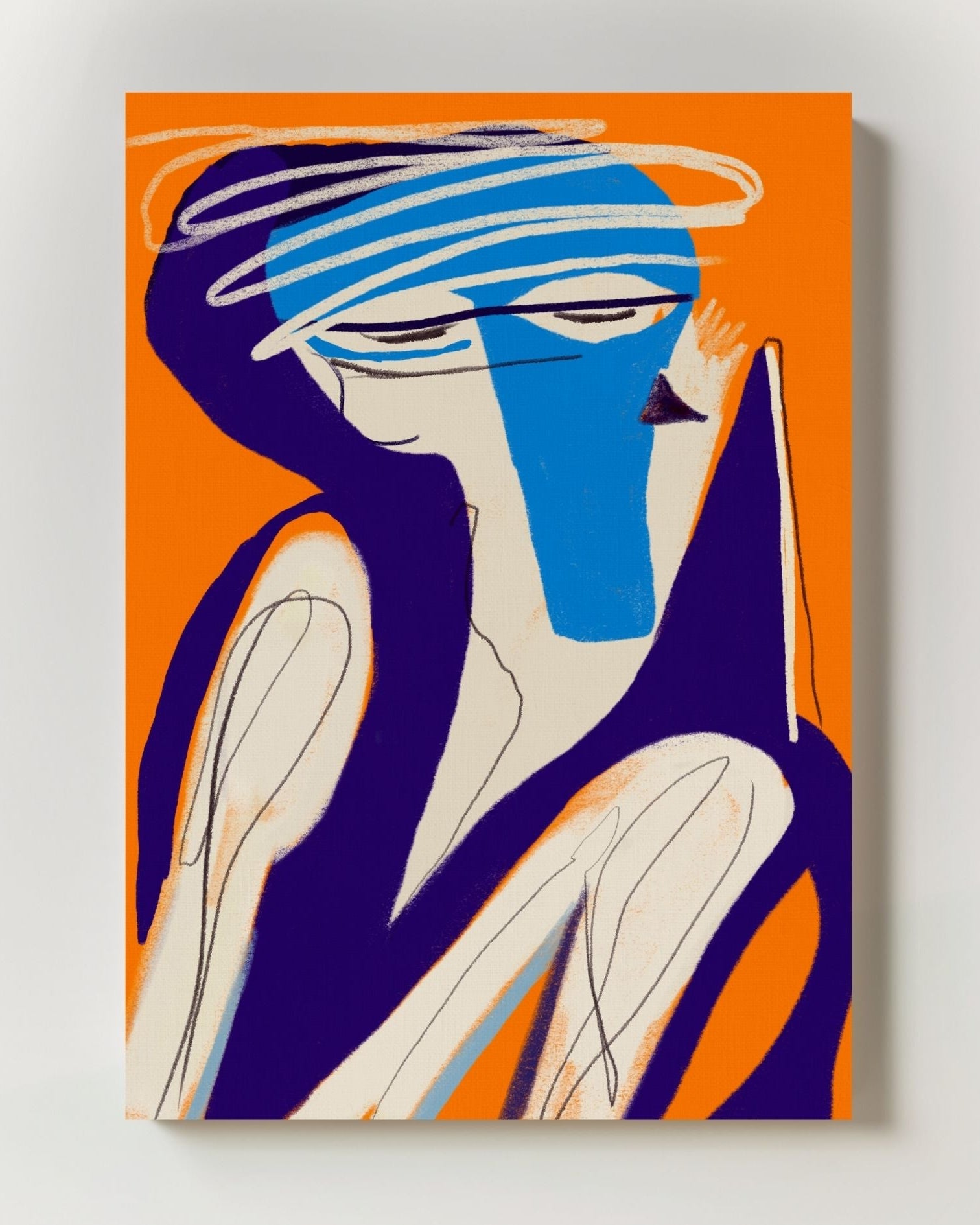 Sunbath Poster – Print Material Wandbild, moderne Kunst & Fine Art Print von Spawnd, handgefertigt & Made in Germany