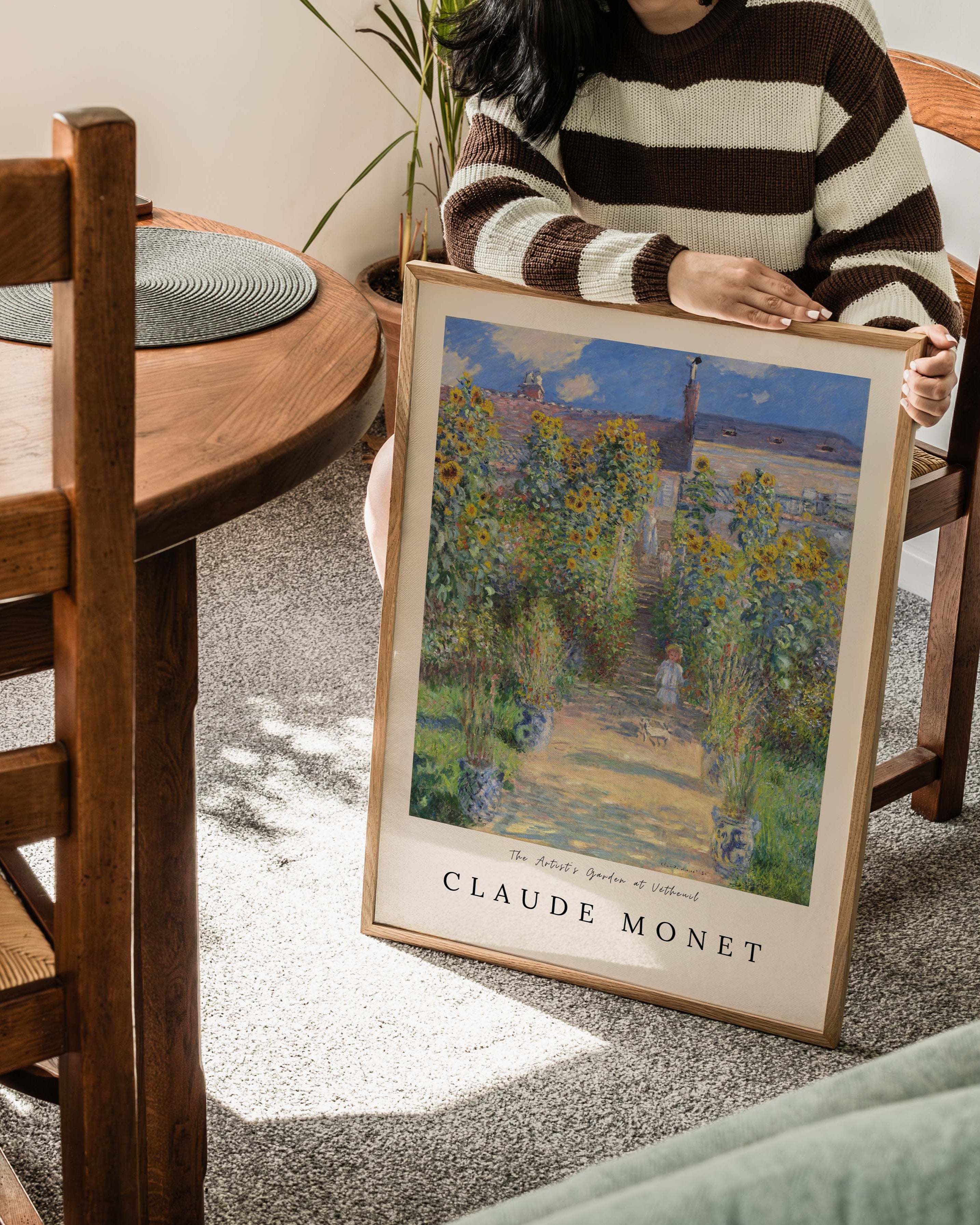 The Artist’s Garden at Vétheuil Poster – FineArt Wandbild, moderne Kunst & Fine Art Print von Spawnd, handgefertigt & Made in Germany