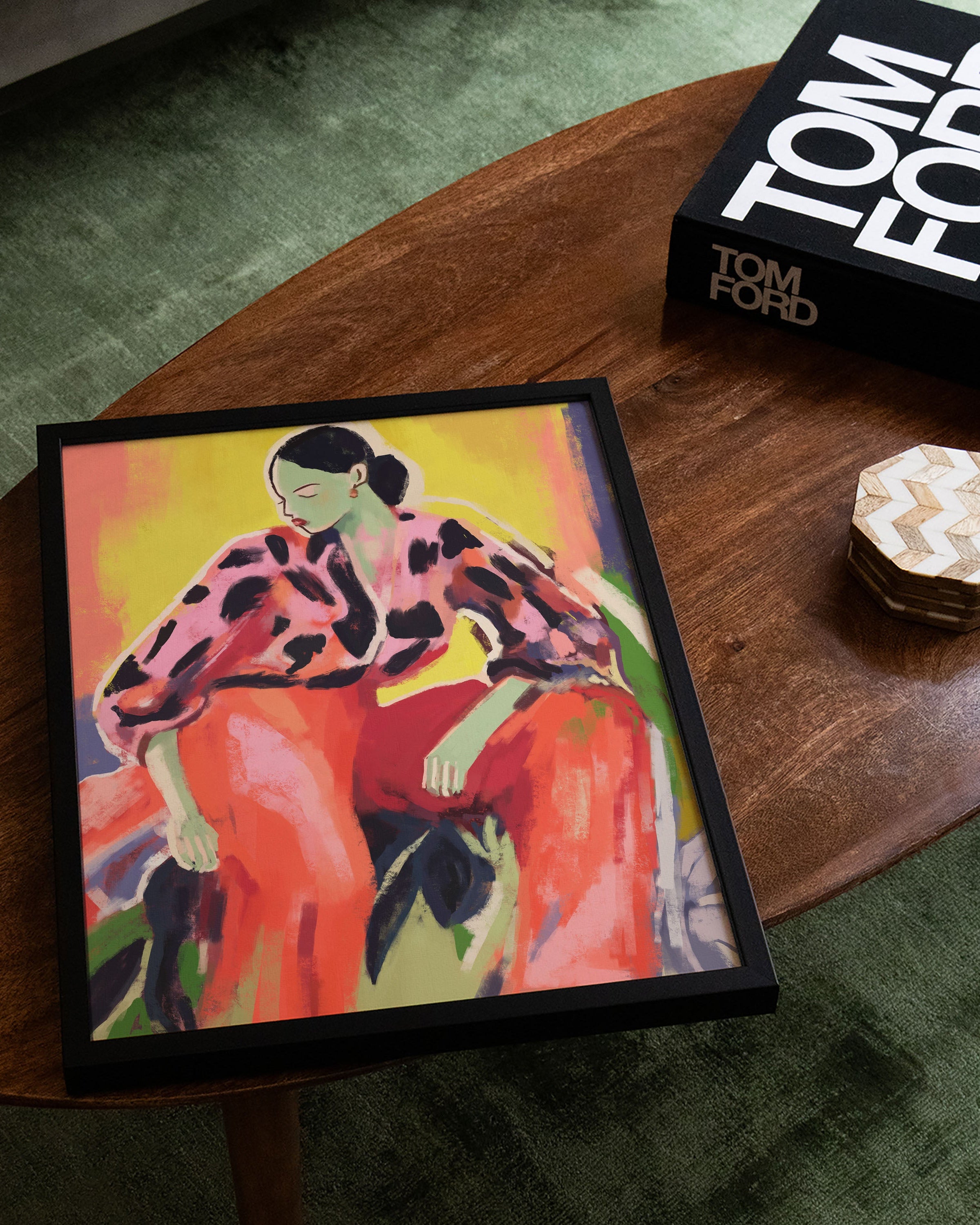 The Floor is Thinking Poster – Print Material Wandbild, moderne Kunst & Fine Art Print von Spawnd, handgefertigt & Made in Germany