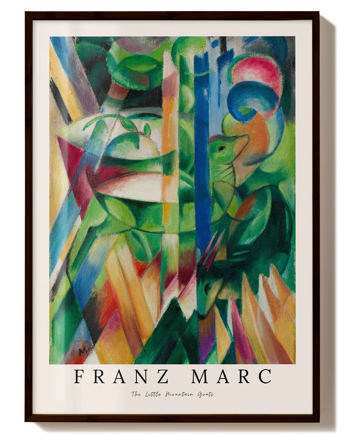 The little Mountain Goats Poster – FineArt Wandbild, moderne Kunst & Fine Art Print von Spawnd, handgefertigt & Made in Germany