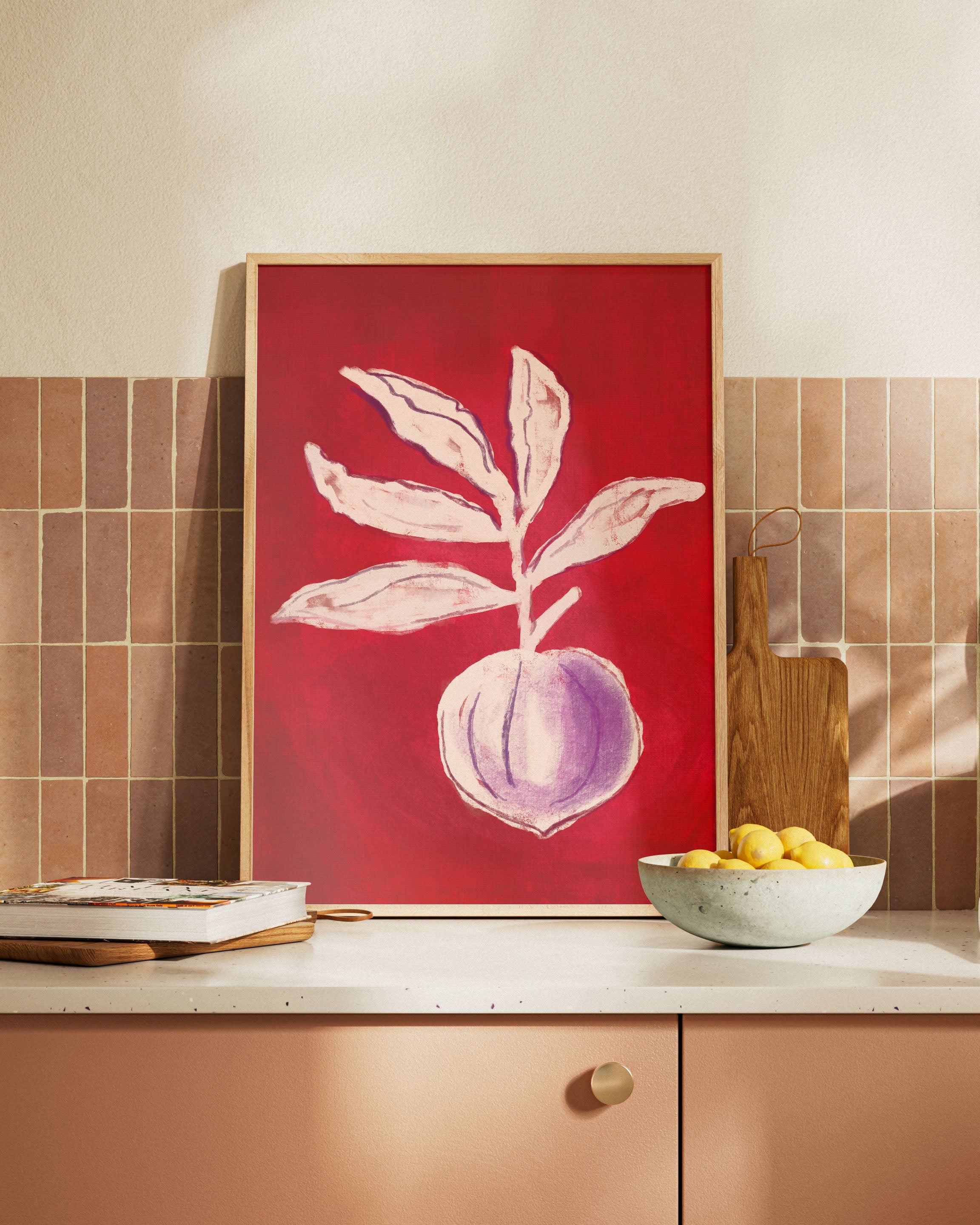 The violet Core Poster – Print Material Wandbild, moderne Kunst & Fine Art Print von Spawnd, handgefertigt & Made in Germany