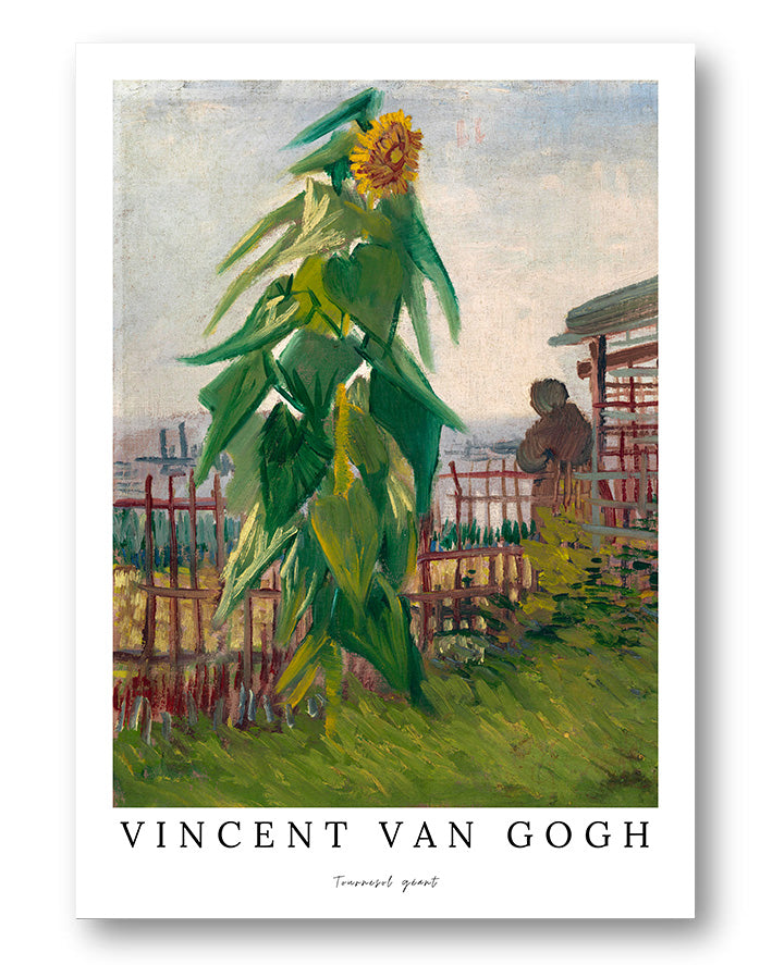 Tournesol géant Poster – Print Material Wandbild, moderne Kunst & Fine Art Print von Spawnd, handgefertigt & Made in Germany