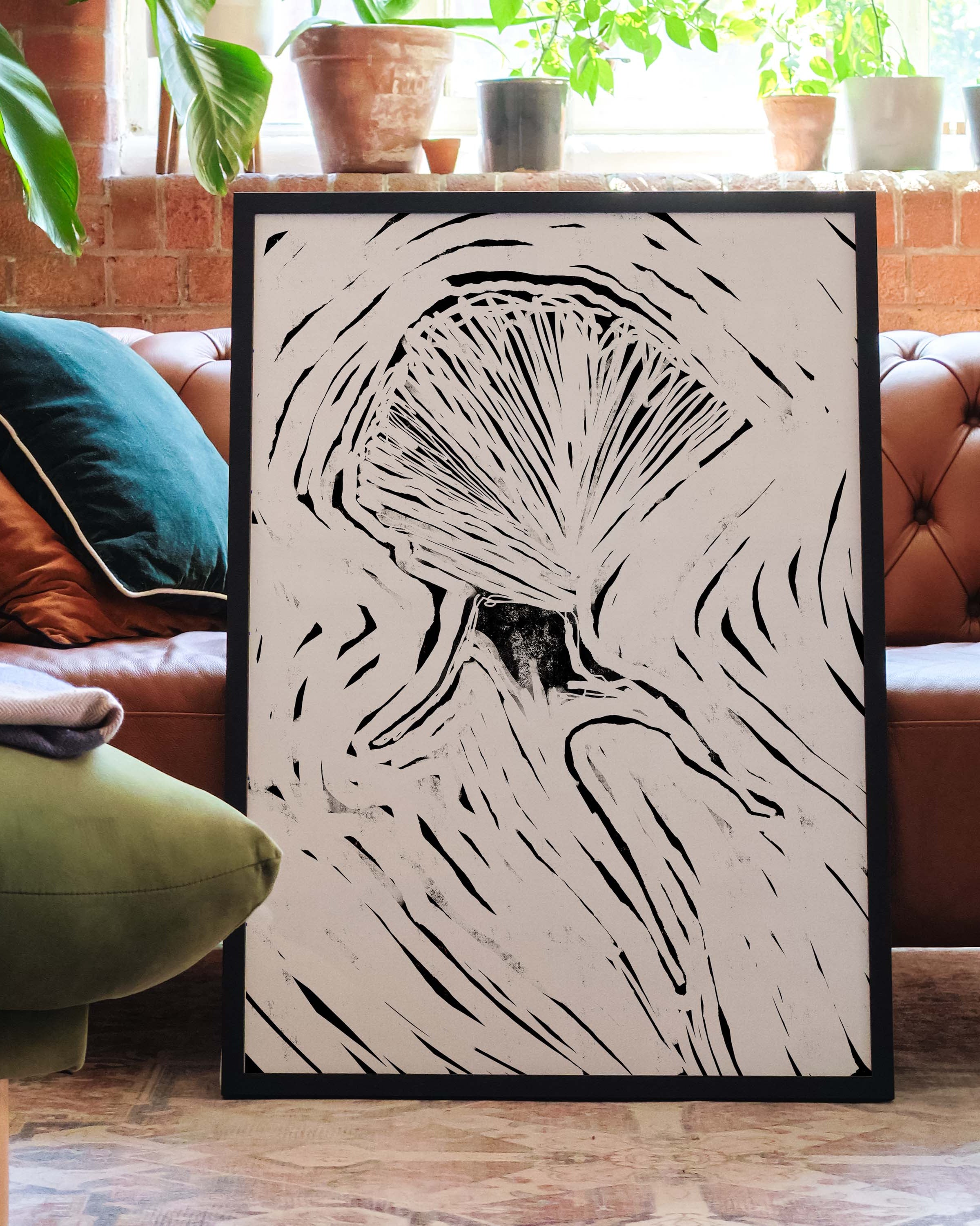 Umbrella Poster – Print Material Wandbild, moderne Kunst & Fine Art Print von Spawnd, handgefertigt & Made in Germany