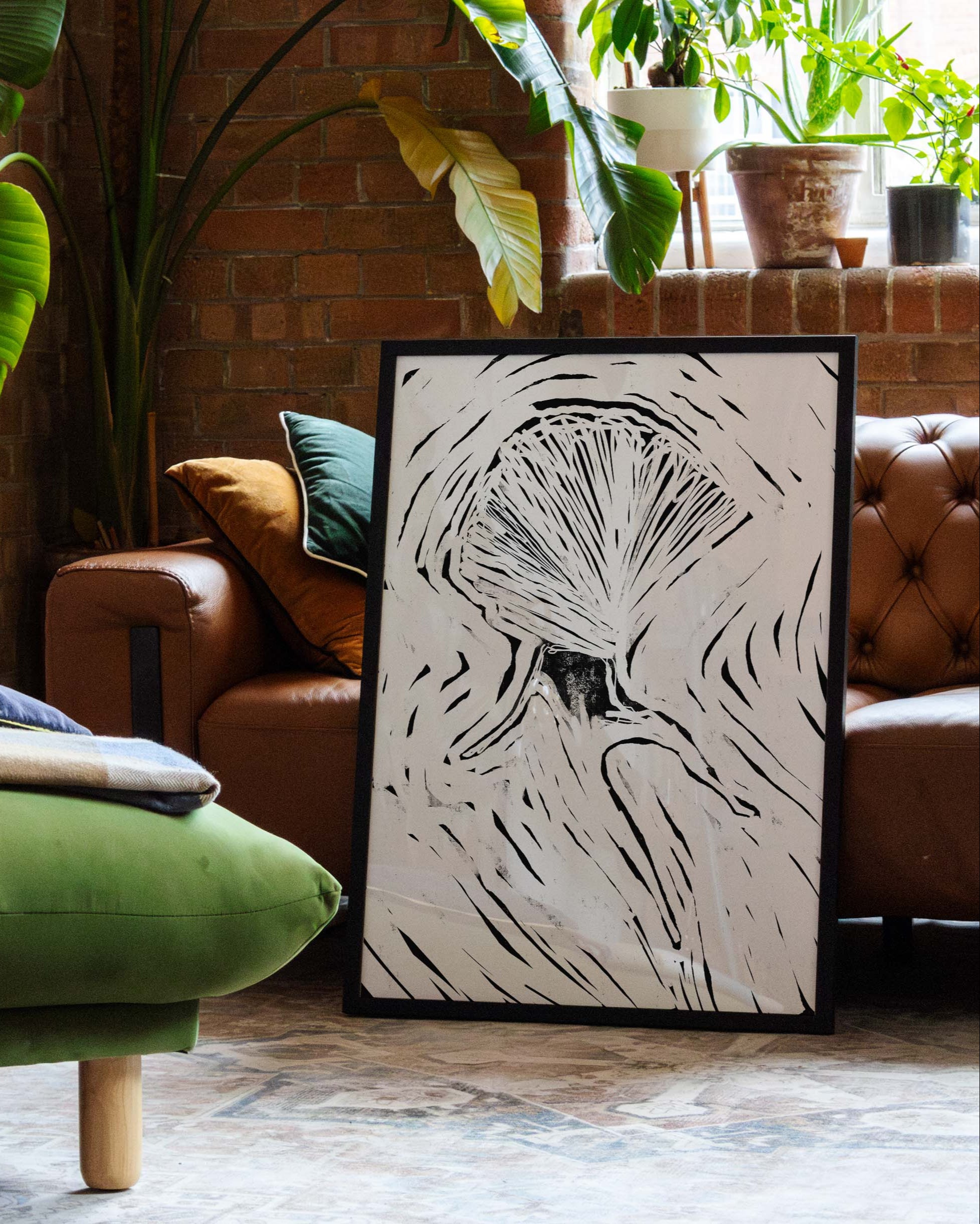 Umbrella Poster – Print Material Wandbild, moderne Kunst & Fine Art Print von Spawnd, handgefertigt & Made in Germany