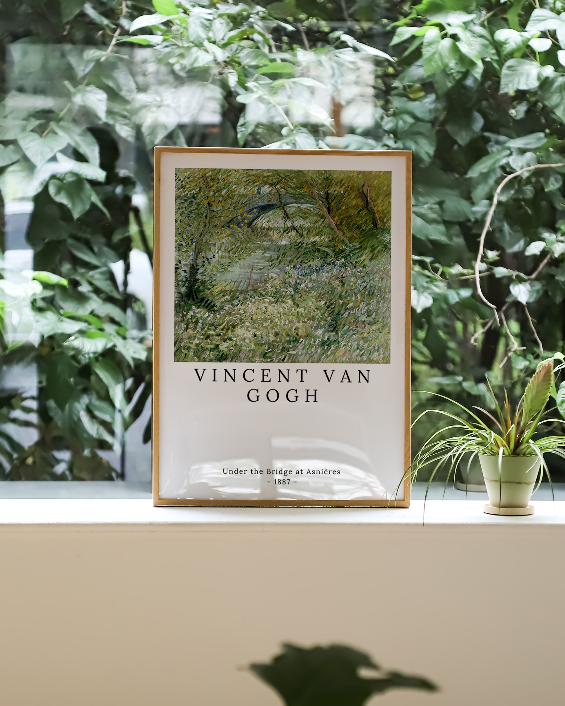 Under the Bridge at Asnières Poster – Print Material Wandbild, moderne Kunst & Fine Art Print von Spawnd, handgefertigt & Made in Germany