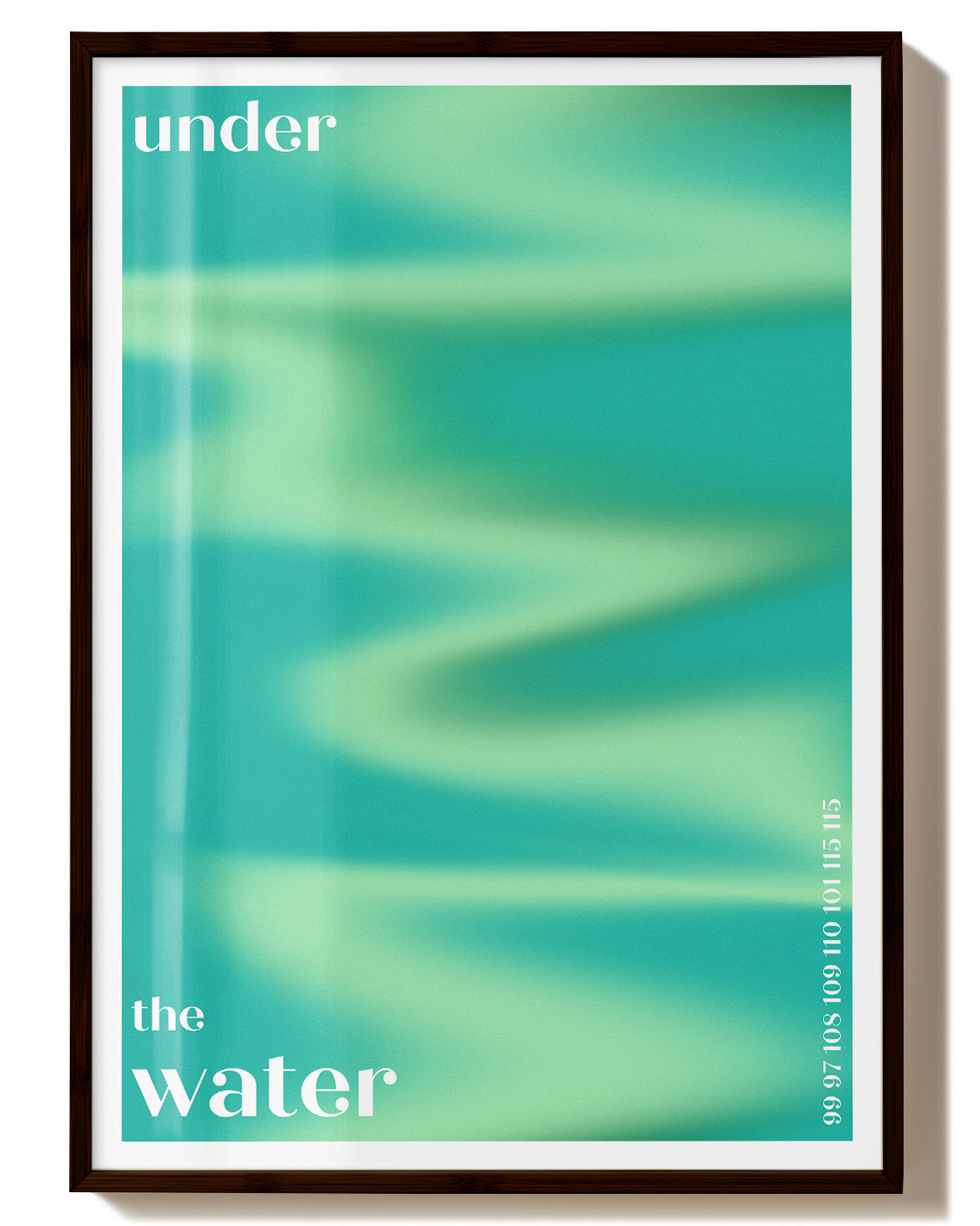 Under the Water Poster – Print Material Wandbild, moderne Kunst & Fine Art Print von Spawnd, handgefertigt & Made in Germany