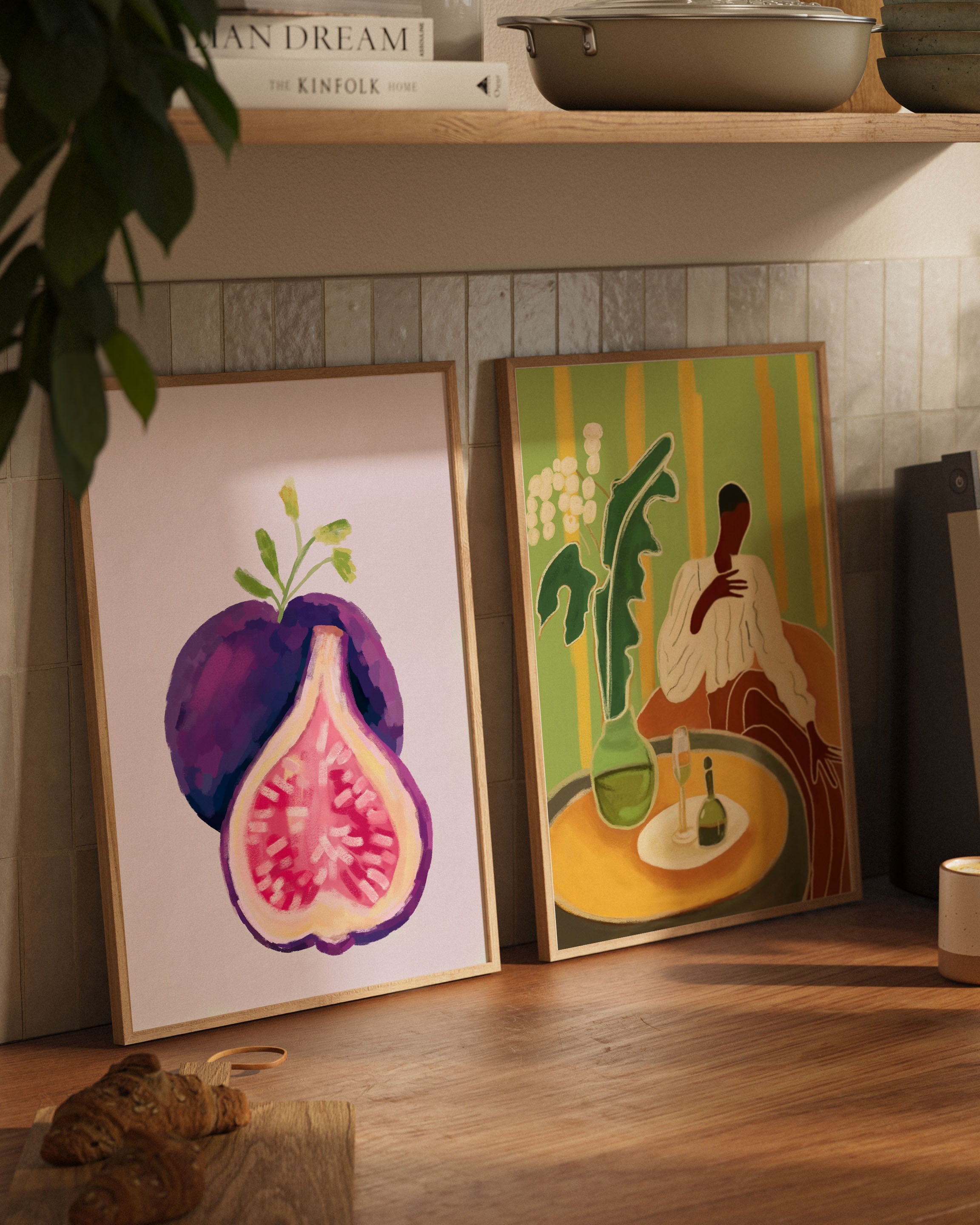 Une figue fraîche Poster – Print Material Wandbild, moderne Kunst & Fine Art Print von Spawnd, handgefertigt & Made in Germany