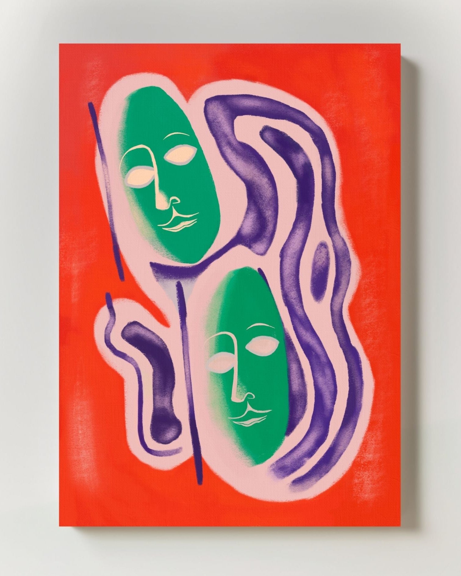 Unreal Poster – Print Material Wandbild, moderne Kunst & Fine Art Print von Spawnd, handgefertigt & Made in Germany