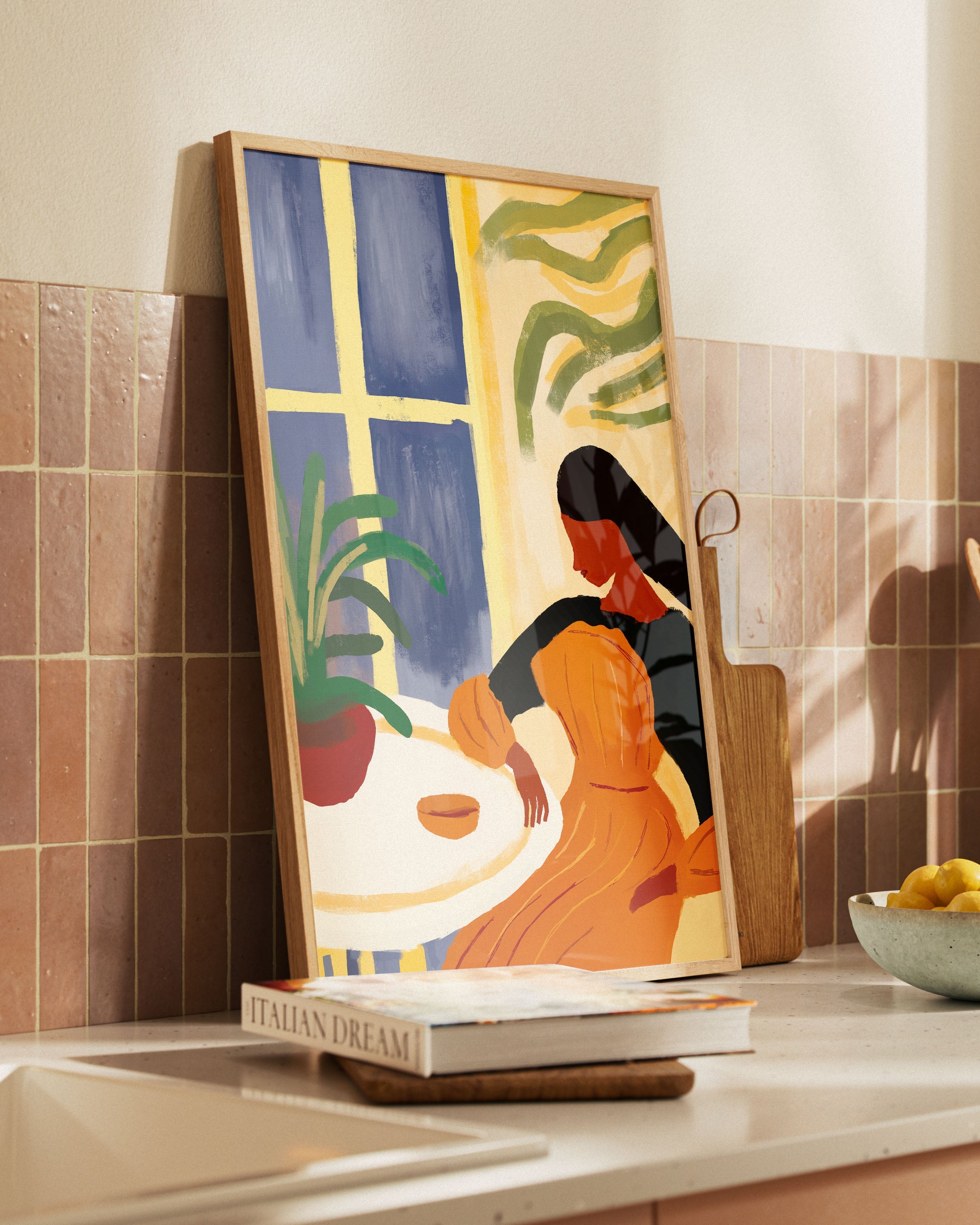 Warm between Walls Poster – Print Material Wandbild, moderne Kunst & Fine Art Print von Spawnd, handgefertigt & Made in Germany