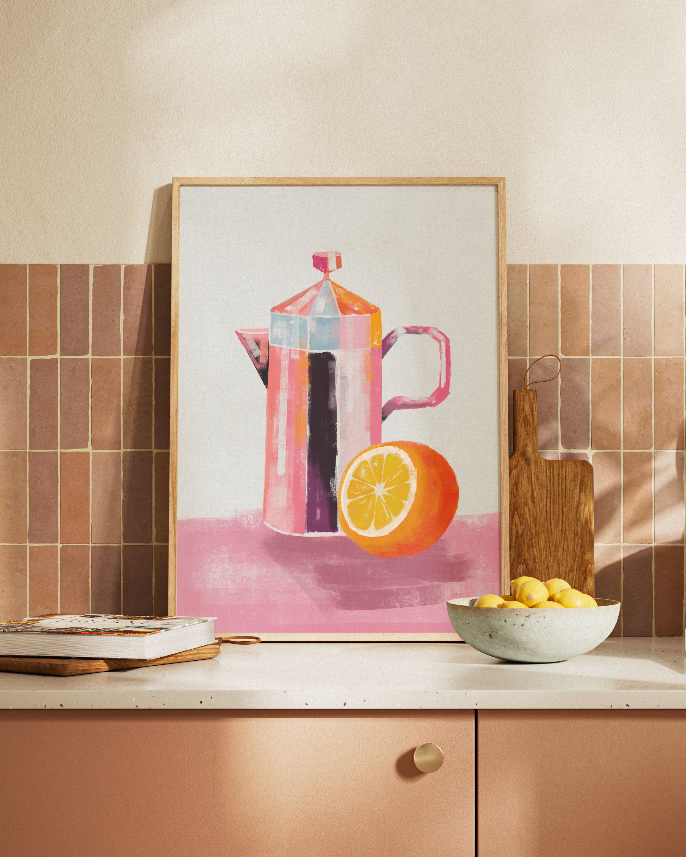 Warm Copper Poster – FineArt Wandbild, moderne Kunst & Fine Art Print von Spawnd, handgefertigt & Made in Germany