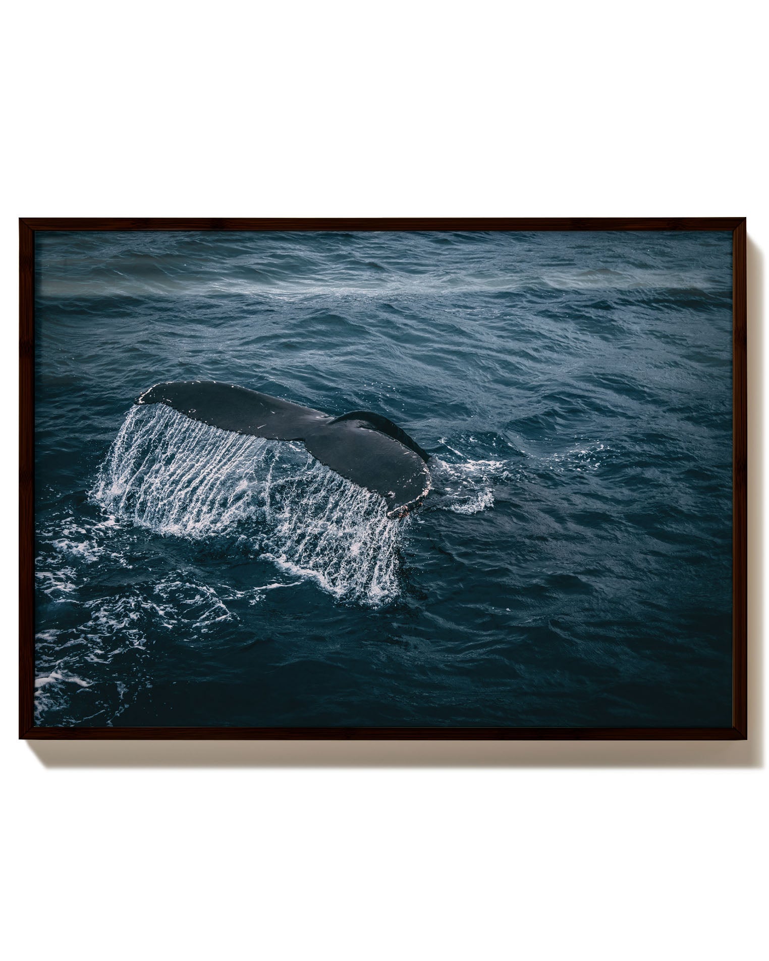 Whale Poster – Print Material Wandbild, moderne Kunst & Fine Art Print von Spawnd, handgefertigt & Made in Germany
