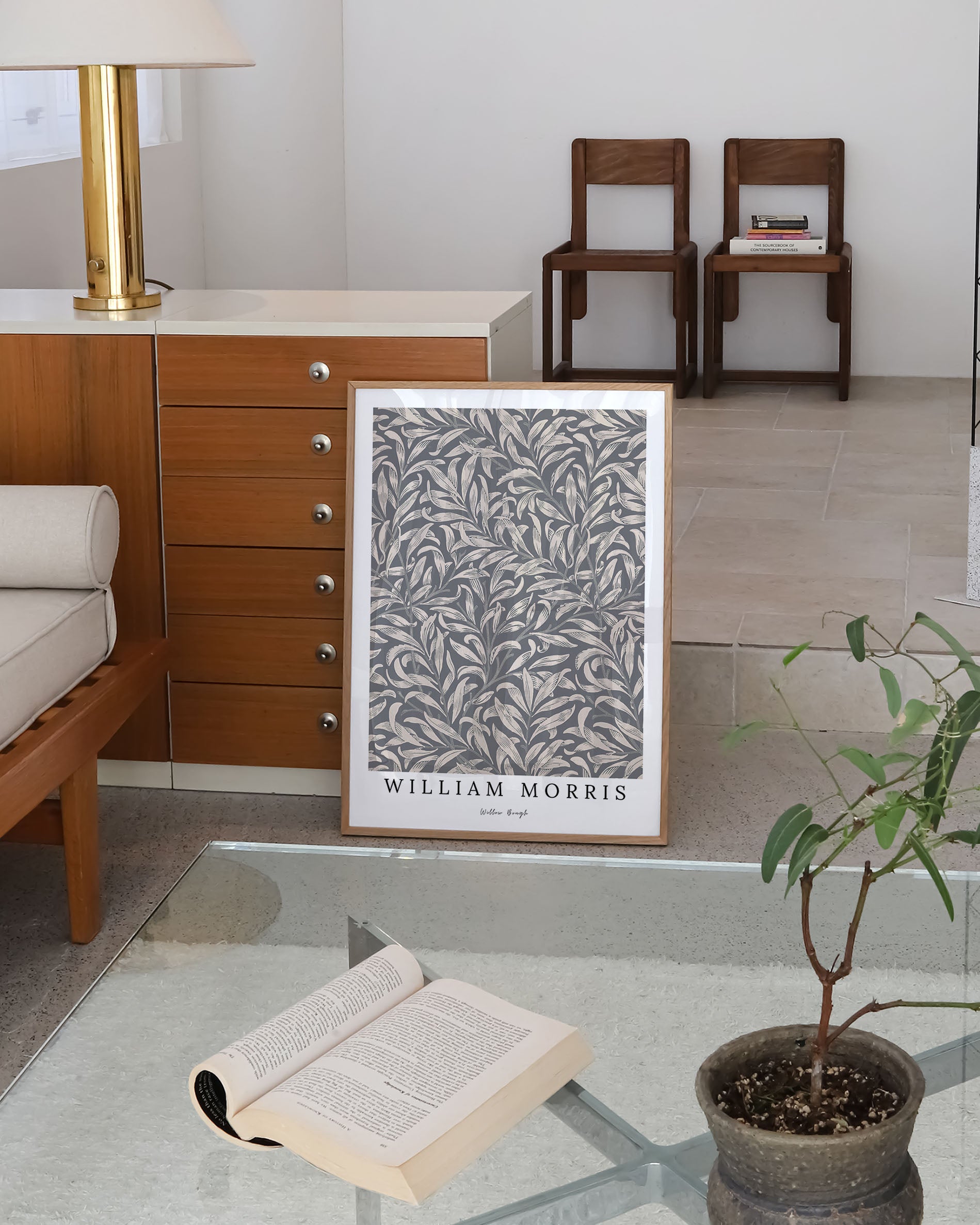 Willow Bough V3 Poster – Print Material Wandbild, moderne Kunst & Fine Art Print von Spawnd, handgefertigt & Made in Germany