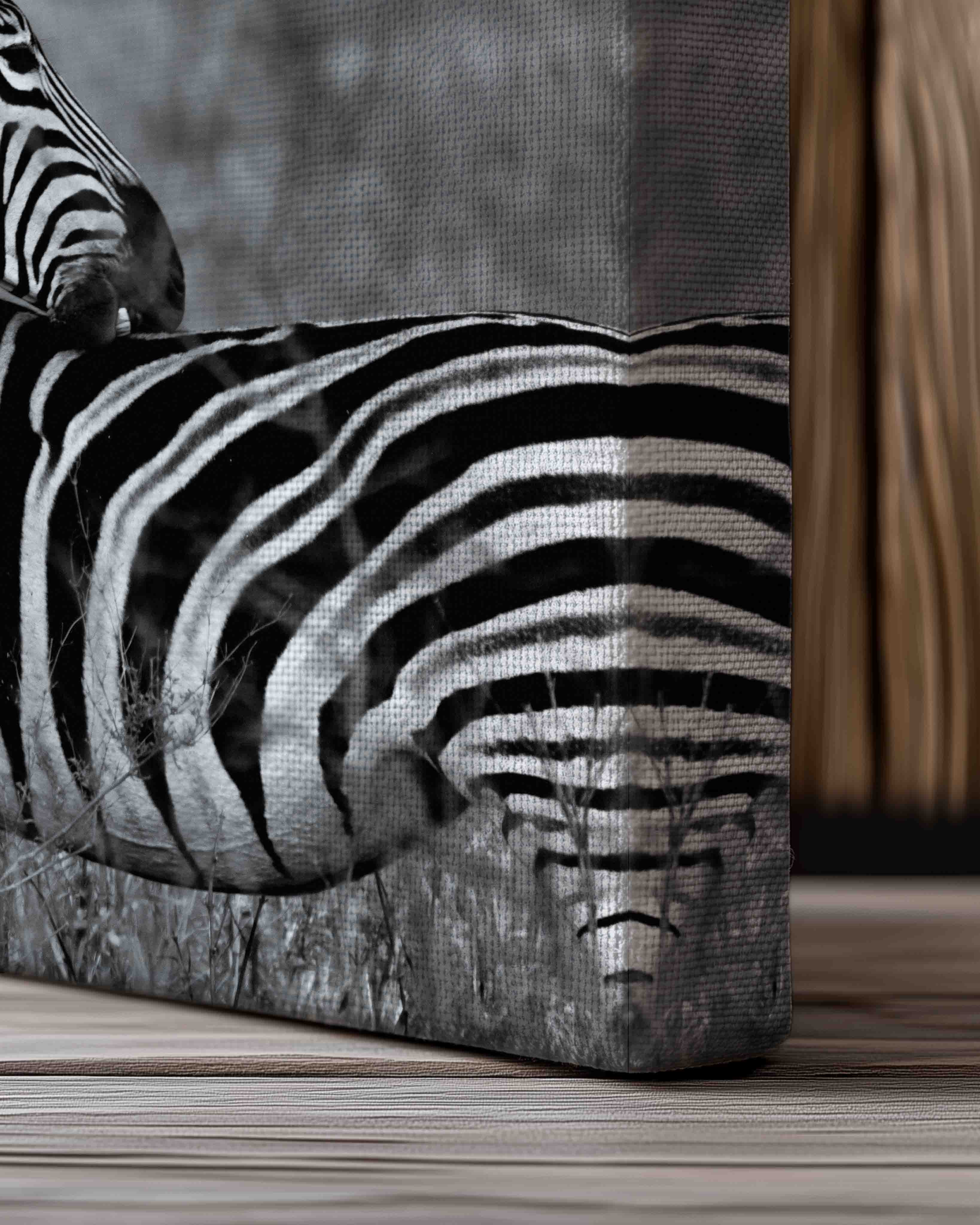 Zebra Poster – Print Material Wandbild, moderne Kunst & Fine Art Print von Spawnd, handgefertigt & Made in Germany